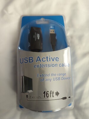 VUC800-20M USB 2.0 Active Extension Cable 5M New In Package