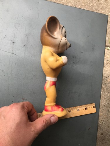 Mighty Mouse scarce vinyl doll early  stands fine TerryToons doll