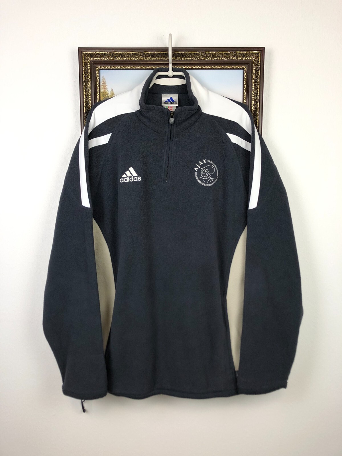 Vintage 90's Adidas Ajax Amsterdam Football Fleece Sweatshirt