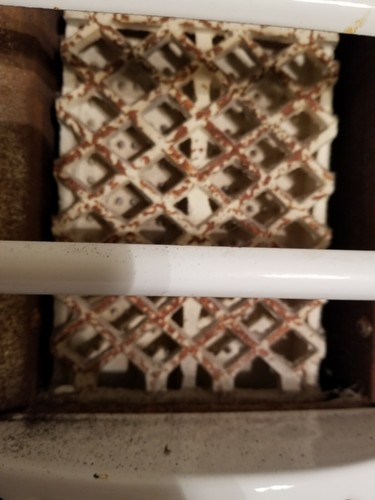 PEERLESS HEARTH FYRE Vtg Wall Mount Gas Bathroom Heater White Enamel Porcelain