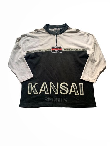 【日本入手困難】Cotton fleece and Re-Nylon sweatshirt Vintage Kansai Sports By Kansai Yamamoto Japan Sweatshirt