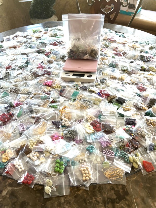 50 Bags glass beads lot  jewelry making mix variety