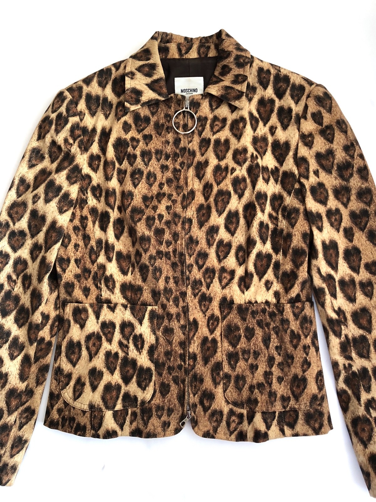 Moschino Rare Heart Print Vintage Blazer Size 6 | eBay
