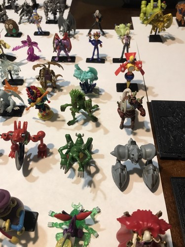 Yugioh Massive Collection!! Must See! 77 Mini Figures! Two Cases And Cards!!