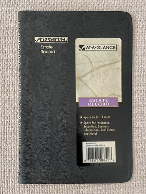 AT-A-GLANCE Estate Planning Record Will Planning Security Insurance Policies