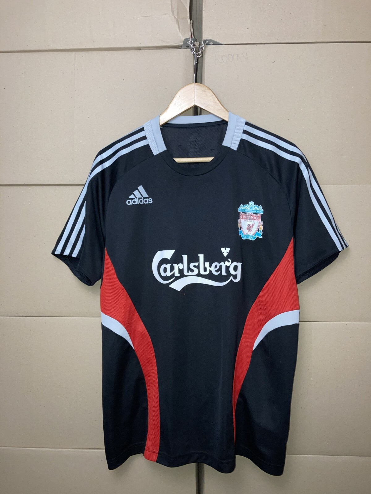 【美品】リヴァプールFC adidas トレーニングシャツ Carlsberg LIVERPOOL FC 2007-08 ADIDAS-FORMOTION TRAINING JERSEY SHIRT