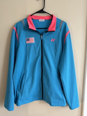 YONEX Badminton Jacket Sports Apparel Top Blue/Pink [Size 105/US:M] - Team USA