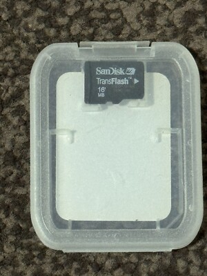 Brand new Sandisk 16MB Micro SD Trans flash Memory Card