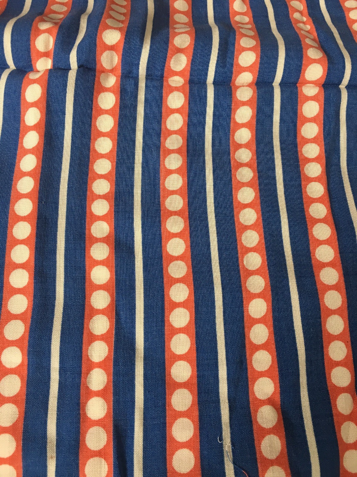 VINTAGE COTTON 1930 1940s 4 1/4 YARDS Vintage Fabric UNUSED BLUE WHITE PINSTRIPE