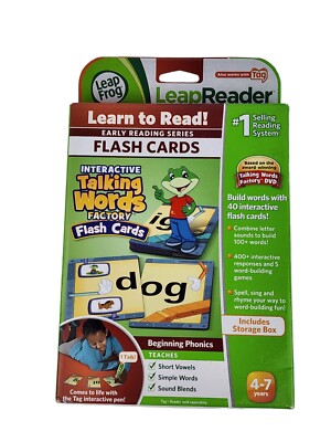 LeapFrog LeapReader Learn to Read TALKING WORDS FACTORY FLASH CARDS
