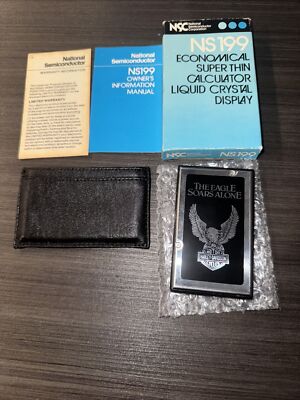 NOS Vintage Harley Davidson The Eagle Soars Alone NS199 National Semiconductor
