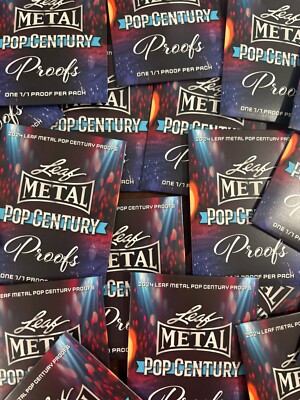 2024 Leaf Metal Pop Century 1/1 One of One Pre Production Proof Per Pack