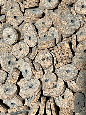 Cork Rings, 50 Deep Blue Burl,1 1/4  X 1/4  X 1/4  ,Closeout Blowout Pricing!