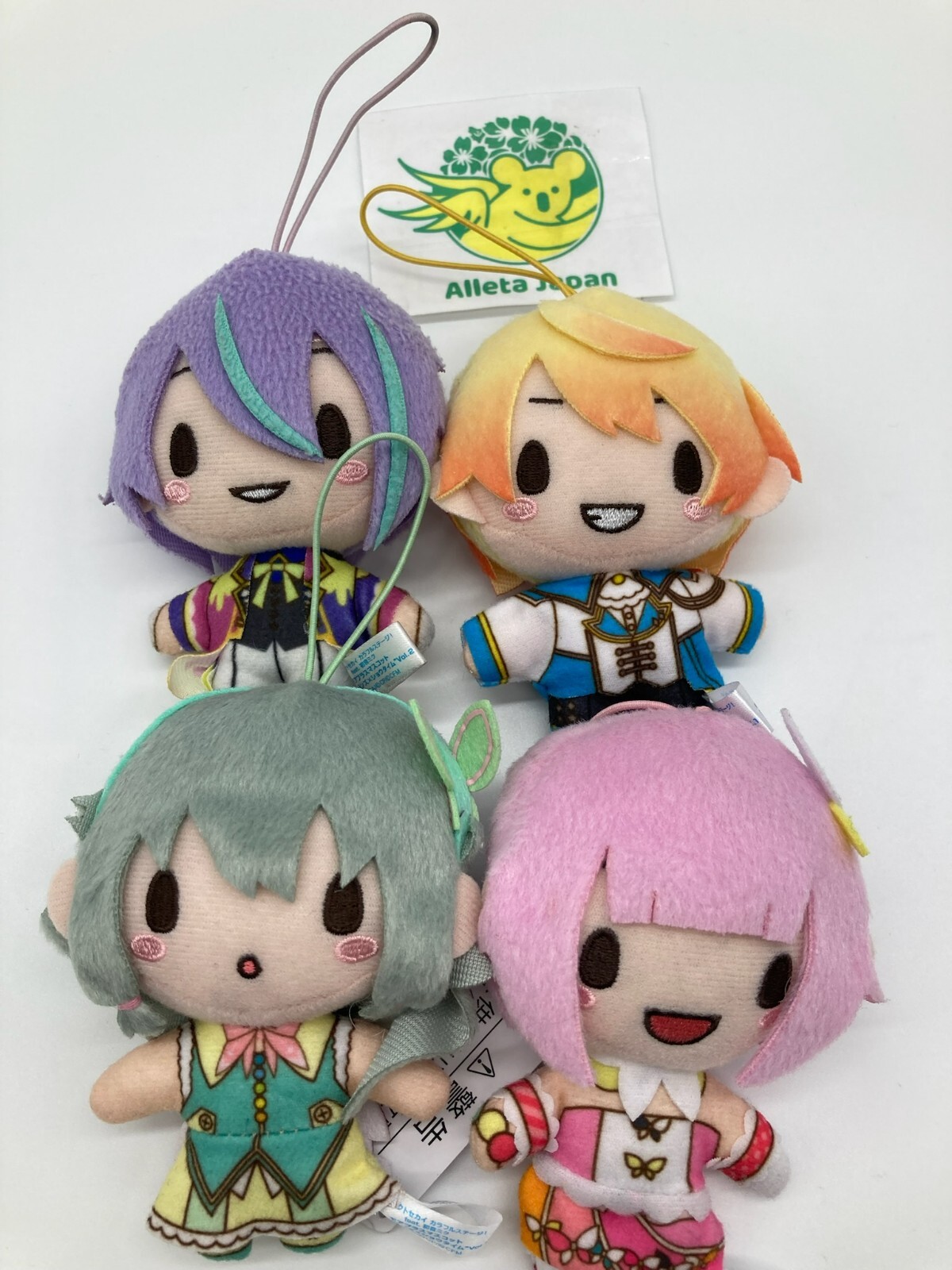 RoseMuse ロゼミューズ ぬいぐるみマスコット ホワイト ピンク ① RoseMuse ロゼミューズ ぬいぐるみマスコット ホワイト ピンク