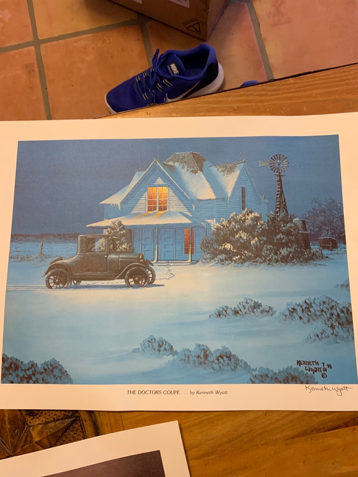 (3) Vintage 1978 Kenneth Wyatt western prints 13x17