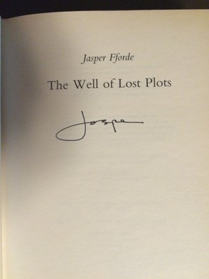 JASPER FFORDE. THE WELL OF LOST SOULS. SIGNED FIRST WITH PROMOTIONALS