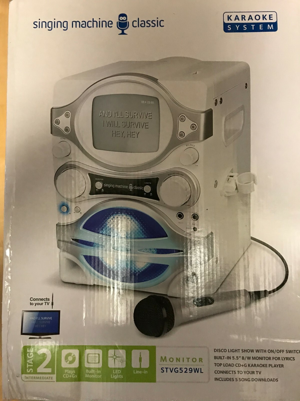 Singing Machine STVG529WL CDG Karaoke All-In-One System (NEW