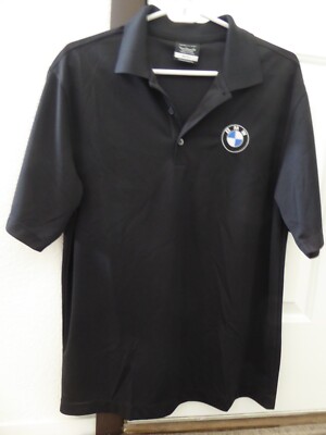 BMW Las Vegas Men Short Sleeve Nike Golf Polo Shirt size S black