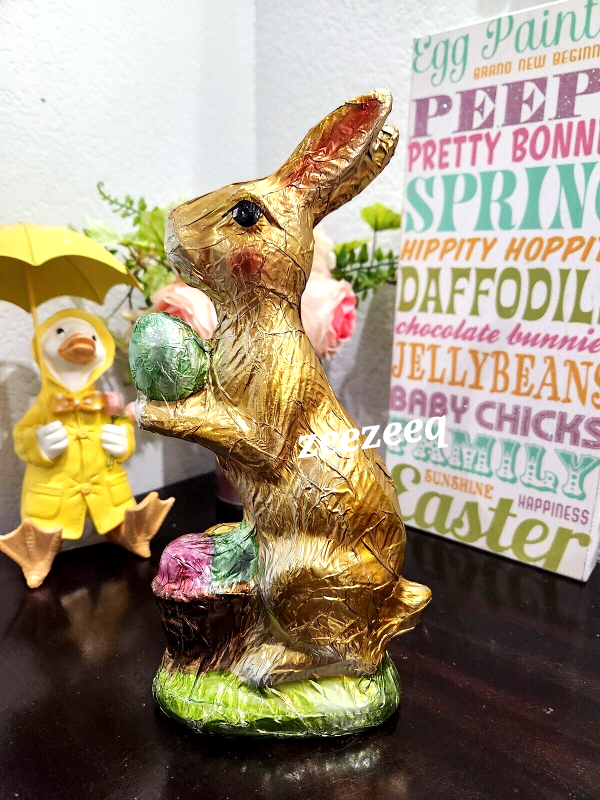 Rabbit Figurine Decor 11.75"