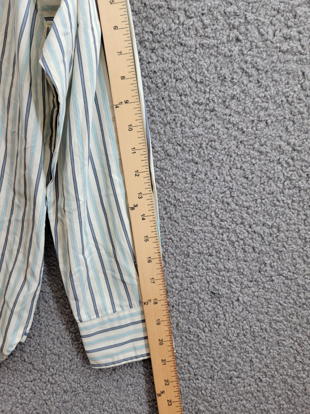 Lauren Ralph Lauren Striped Button Up Shirt Women's S Blue/White Long Sleeve - Picture 5 of 20
