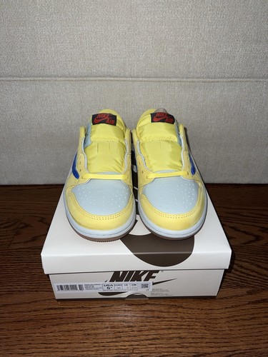 Pre-owned Jordan Travis Scott X Air  1 Retro Og Sp Low Canary Dz4137-700 Us Size 5.5w/4m✅ In Yellow