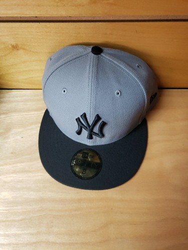 ◆MLB Korea◆ MLB New York Yankees Basic Ball Cap Storm Gray New Era New York Yankees Storm Gray Basic 59fifty Fitted Hat