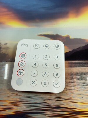 Ring 5AT2S7 (2nd Gen) White Wireless Z-Wave Home Security System Alarm Keypad