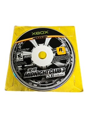 Microsoft Xbox Disc Only TESTED Midnight Club 3: DUB Edition 2005 BL