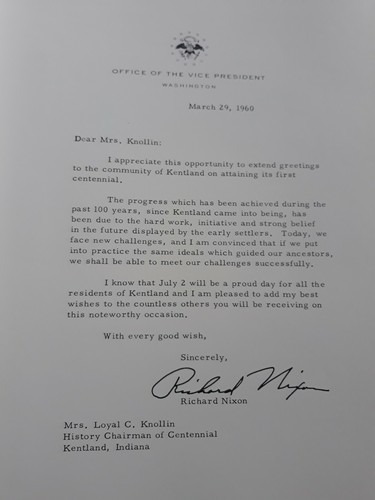 Kentland Newton County Indiana Centennial Book 1860 To 1960