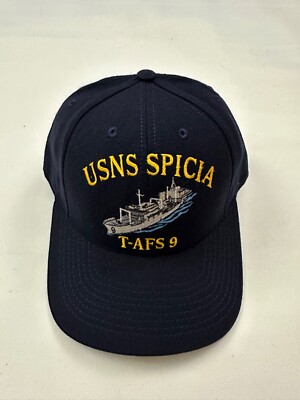 New The Corps USNS Spica T-AFS 9 Logo Blue Baseball Cap Hat One Size