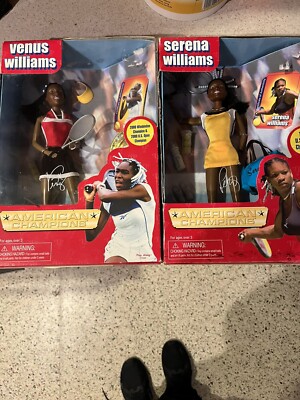 Serena Williams & Venus Williams Dolls - Tennis - Grand Slam Champions - NIB