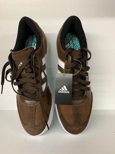 NEW MEN'S ADIDAS ADICROSS V GOLF SHOES BROWN F33393 9.5 M