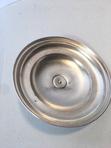 Silver Plated Round Casserole Dish Lid w/ Handle 10.5