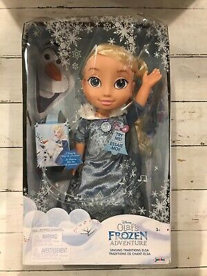disney olaf's frozen adventure singing traditions elsa feature doll