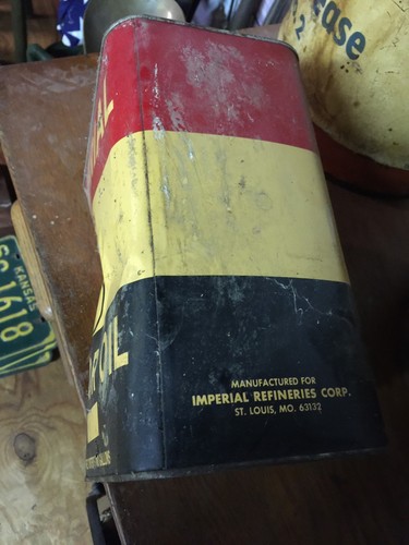 Imperial Motor Oil 2 Gal Metal Empty Can