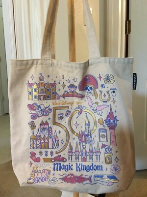 Walt Disney World 50th Anniversary Starbucks 'Been There' Series Tote Bag-NWOT!