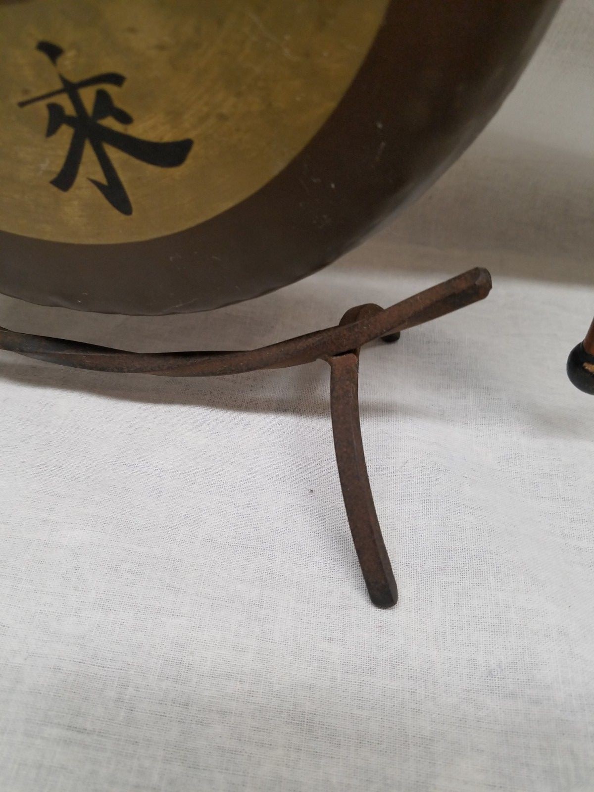 Rare Vintage Ludwig 7 Inch Paiste Dinner Gong with Stand West Germany