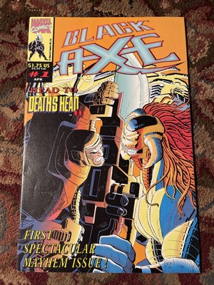 Black Axe #1   KEY 1st Appearance Of Black Axe! (Marvel UK Import, 1993) VF/NM