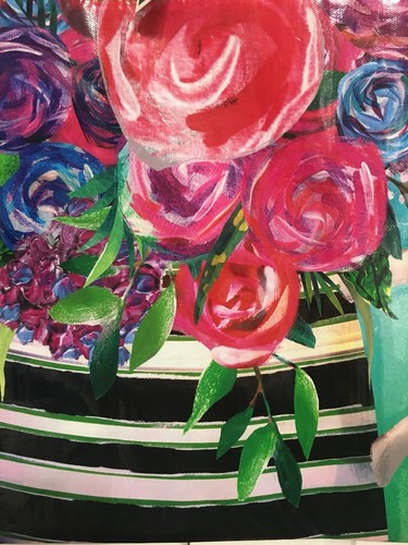 NEW Floral Reusable Travel Tote Flower Pot Shopping Bag Marshalls