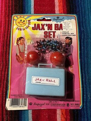 Vintage 1983 Imperial Fun in the Sun Jax N Ball Toy Set, NOS Sealed Thrifty Drug