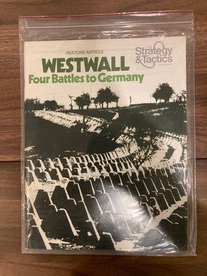 Strategy & Tactics #54 (S&T) Westwall with complete game DIXIE unpunched NEW