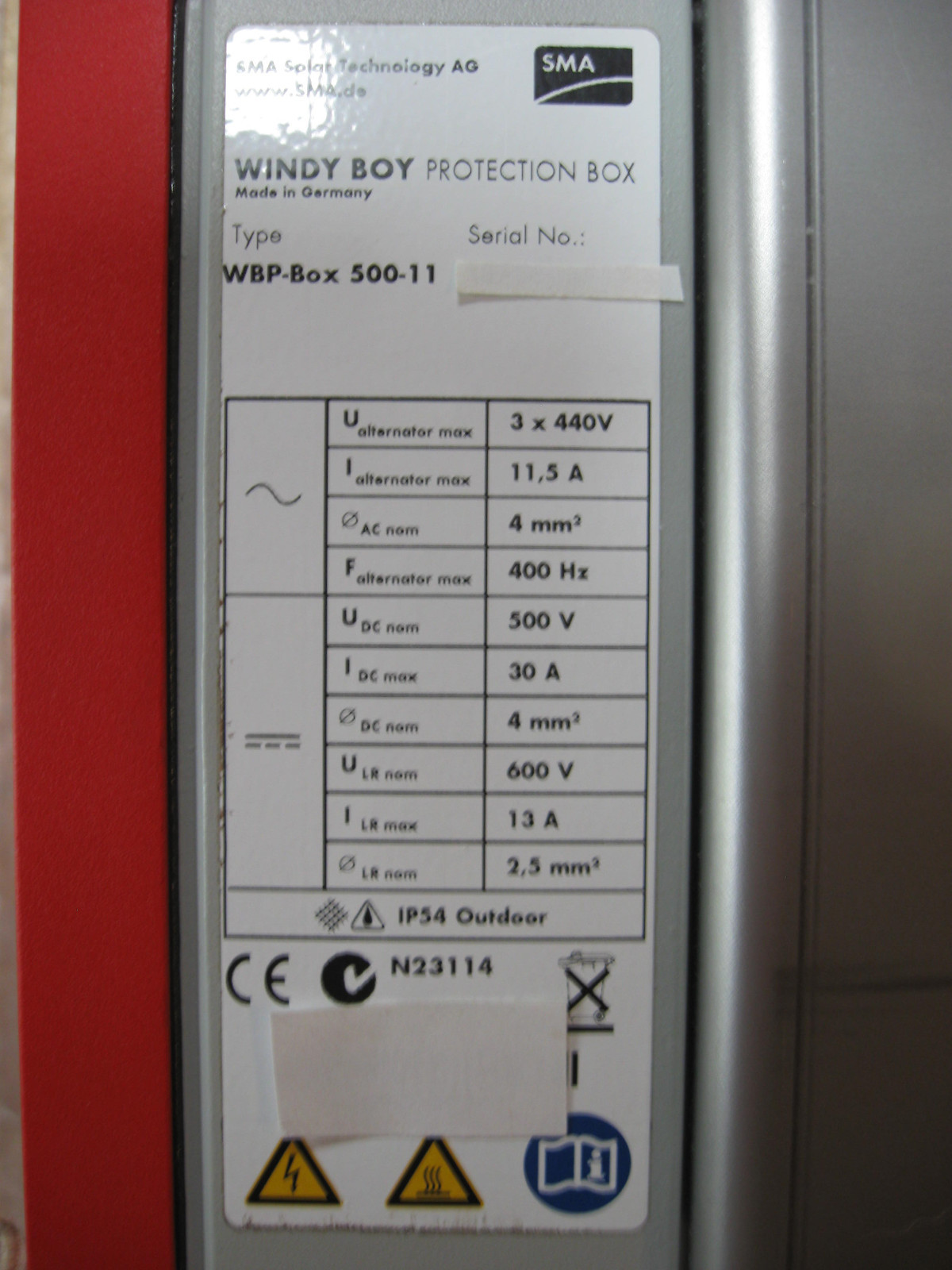 SMA WBPB 500-11  AND 6KW HEATING RESISTOR NEW OTHER