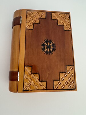 Handmade Decorative Fake Book - Hidden Secret Storage Wood Box