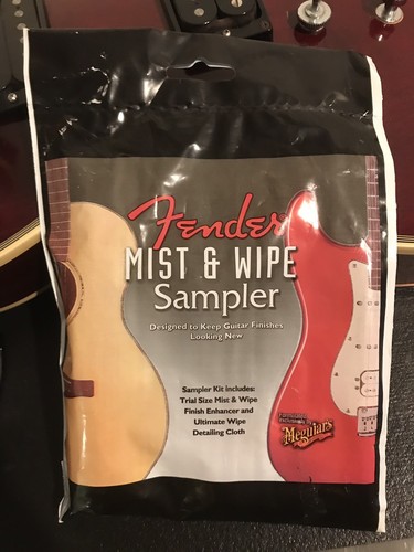 FENDER MEGUIARS MIST & WIPE SAMPLER PACK MINT SEALED FENDER CASE CANDY