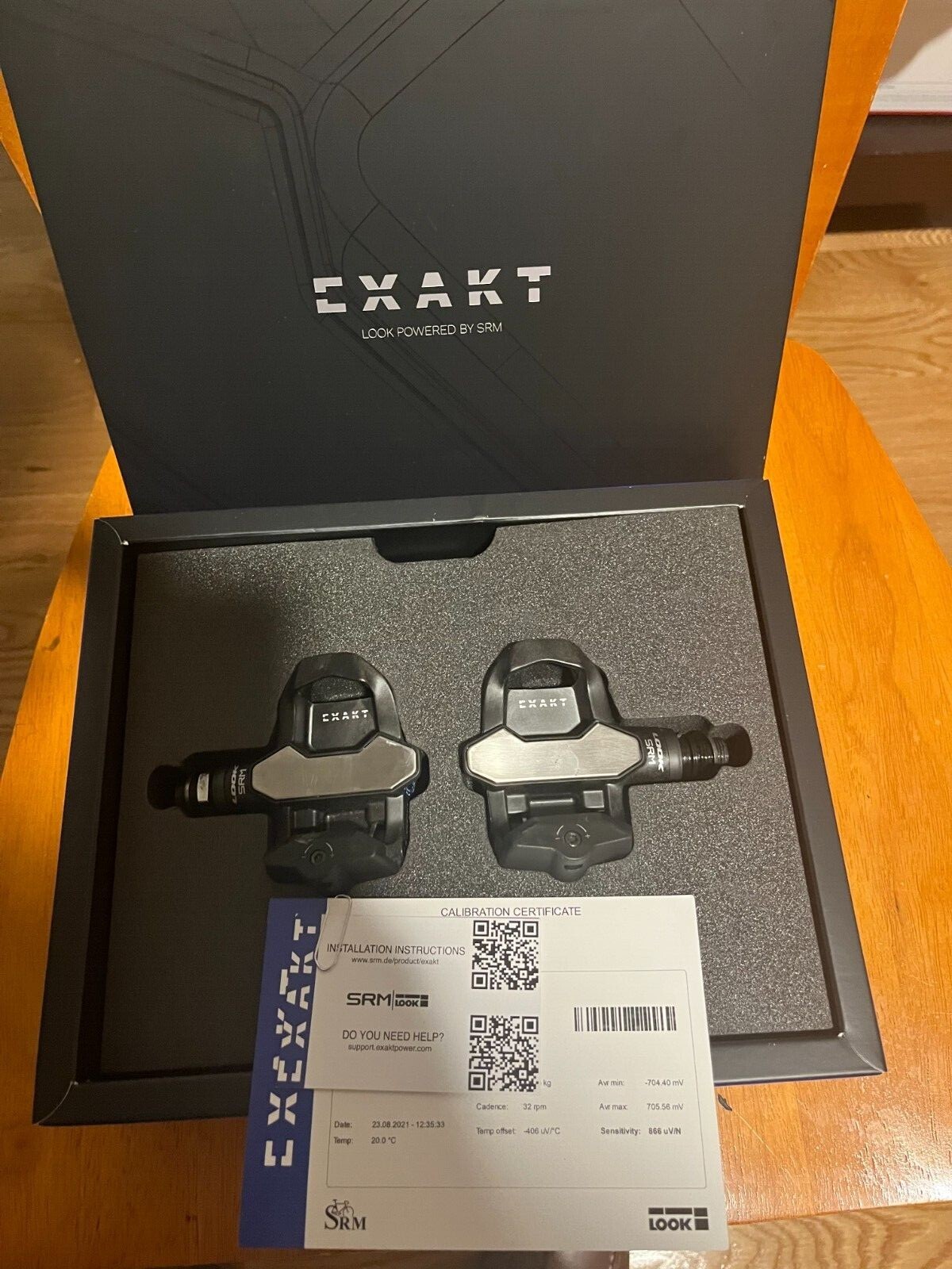 Power Meter LOOK SRM EXAKT Single Side Road Carbon PedalsExcellent