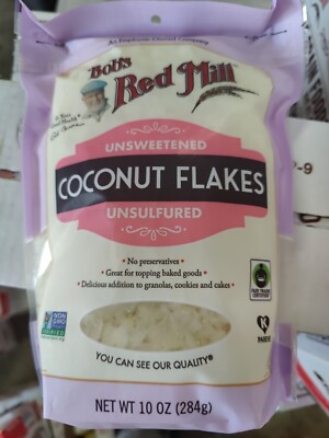 Bob's Red Mill Unsweetened Coconut Flakes 10 oz Pkg ((4pack))