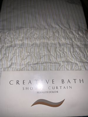 Creative Bath Shower Curtain  can can  natural 72 x72 
