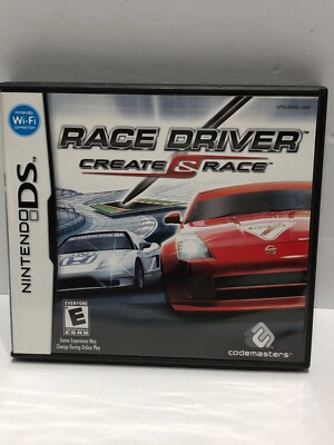 Race Driver Game Nintendo DS Create & Race 2007 Manual Stylus Tested Complete NM