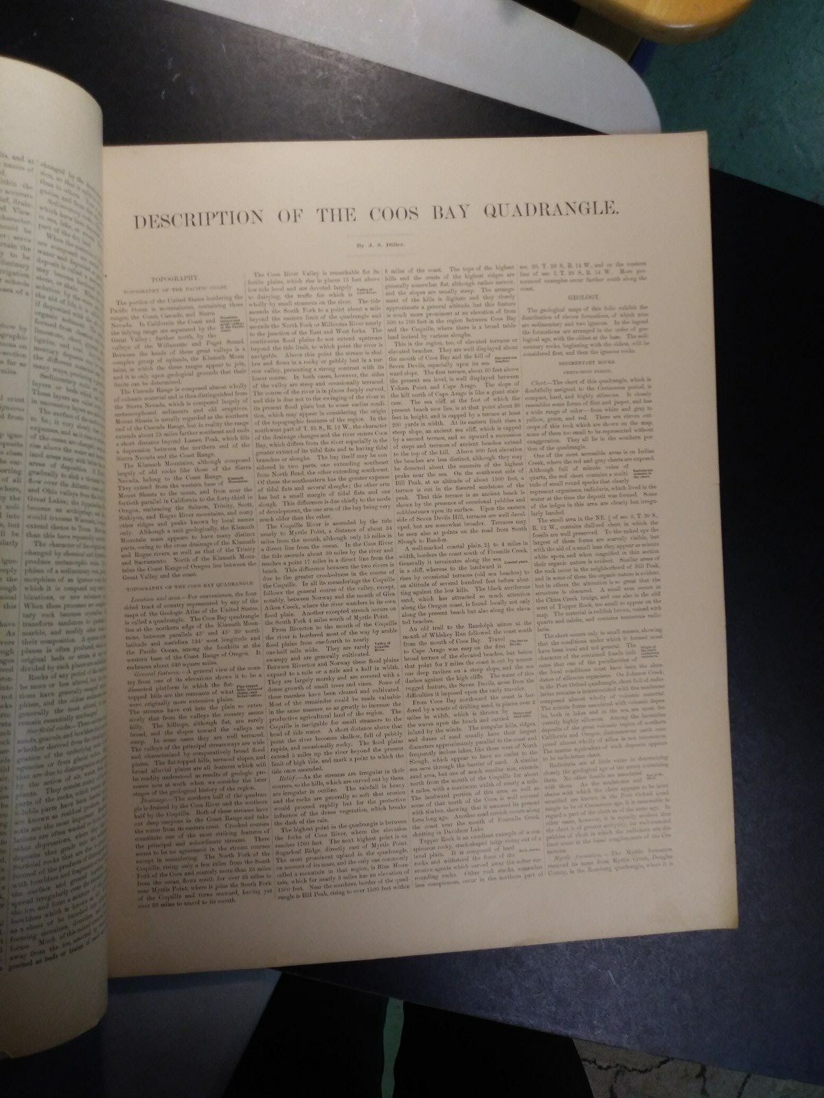 1901- Geologic Atlas. Coos Bay, Oregon -U.S Geological Survey