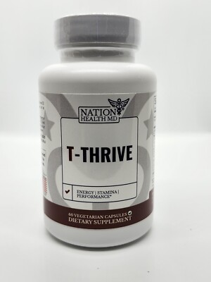 Nation Health MD T-Thrive Mens Health Supplement T Thrive NEW